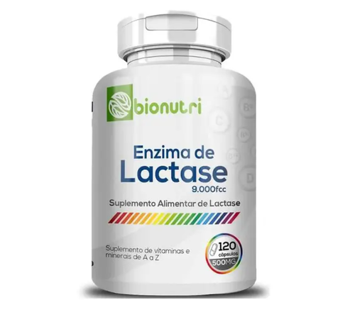 Enzima Lactase  290 mg- Bionutri - 120 Cpsulas