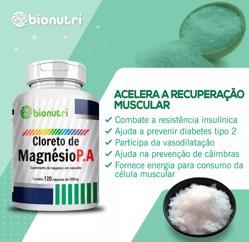 Cloreto de Magnsio - Bionutri - 120 Cpsulas