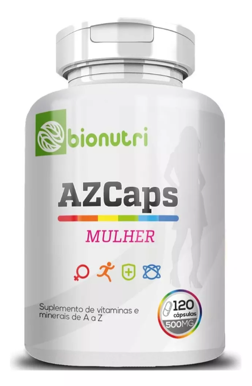 AZCaps Mulher - Multivitamnico - Bionutri - 120 Cpsulas
