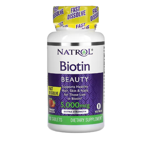 Biotina 5000 mcg  - Natrol - 90 Tabletes