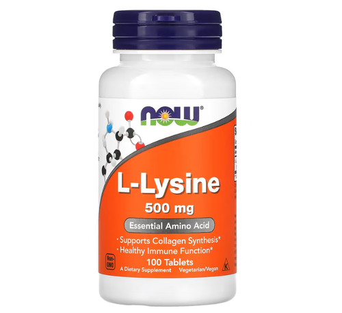 L-Lisina (L-Lysine) - Now Foods - 100 Comprimidos