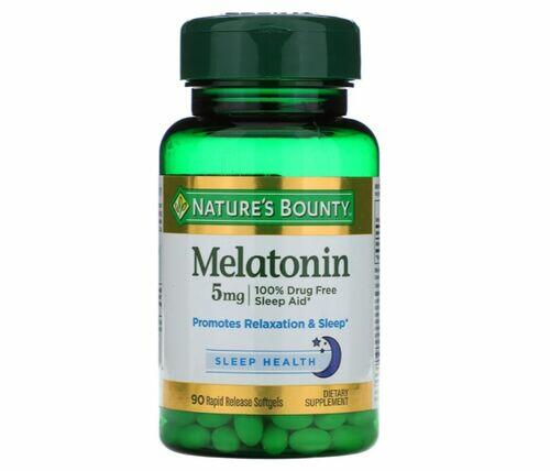 Melatonina 5 mg - Natures Bounty - 90 Softgels