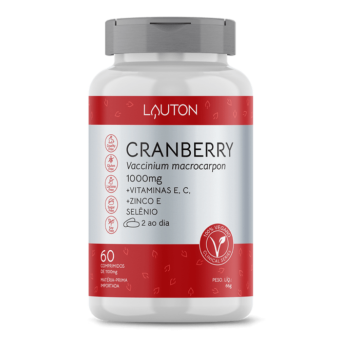 Cranberry 1000mg - Lauton Nutrition - 60 Comprimidos