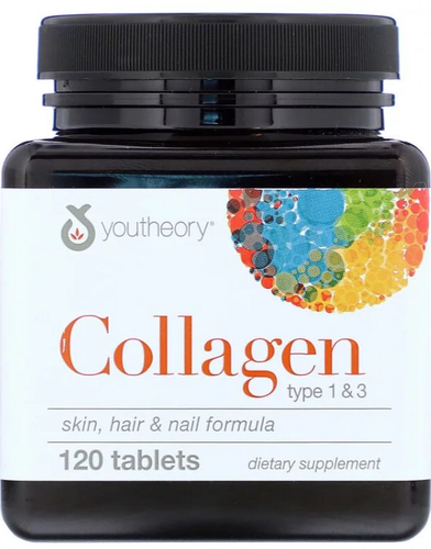 Colgeno 6000 mg (Tipo 1 & 3) - Youtheory - 120 Tablets