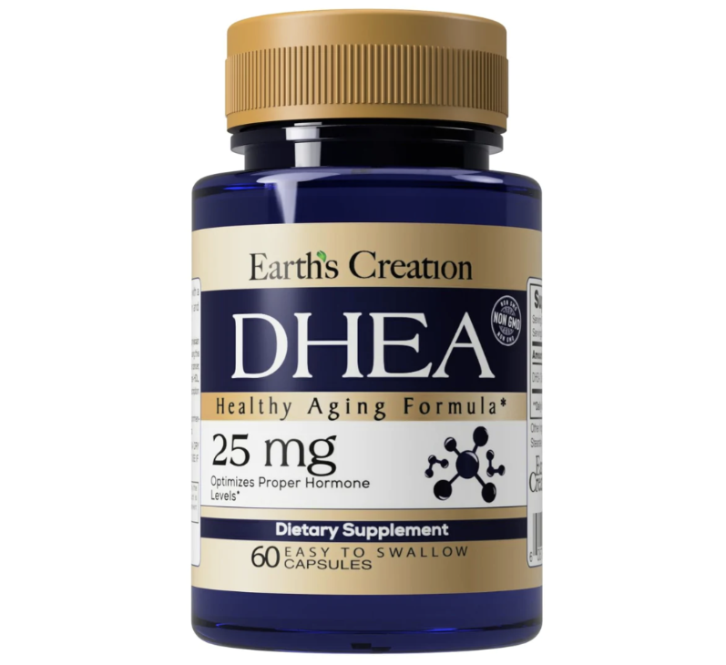2 x Dhea - 25 mg - Earth´s Creation - Total 120 Cápsulas