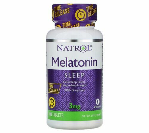 2 x Melatonina 3 mg Liberao Gradual -  Natrol - Total 200 comprimidos