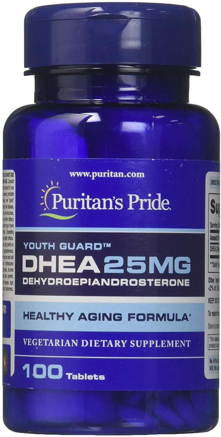 DHEA - 25 mg - Puritan´s Pride - 100 Tabletes