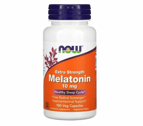 2 x Melatonina 10 mg - Now Foods - Total 200 comprimidos