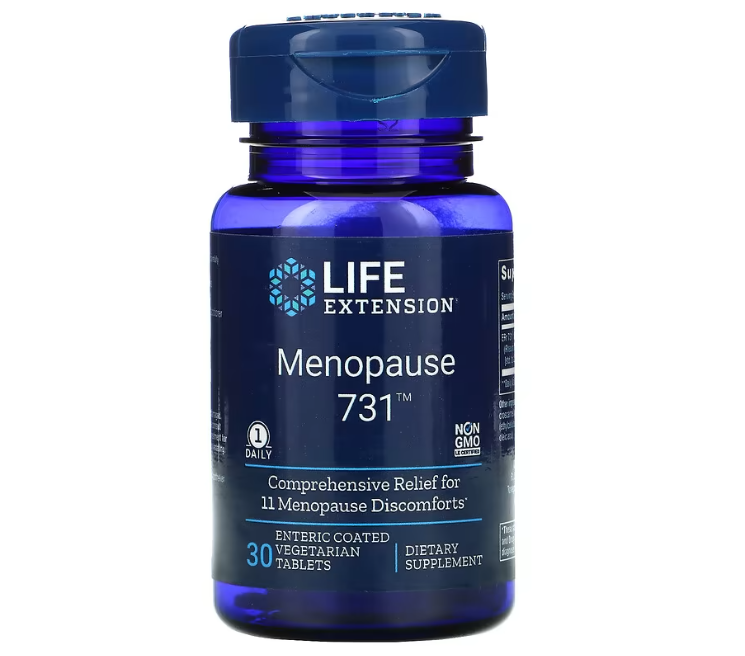 Menopause 731 (Alívio para 11 Sintomas da Menopausa) - Life Extension - 30 Comprimidos