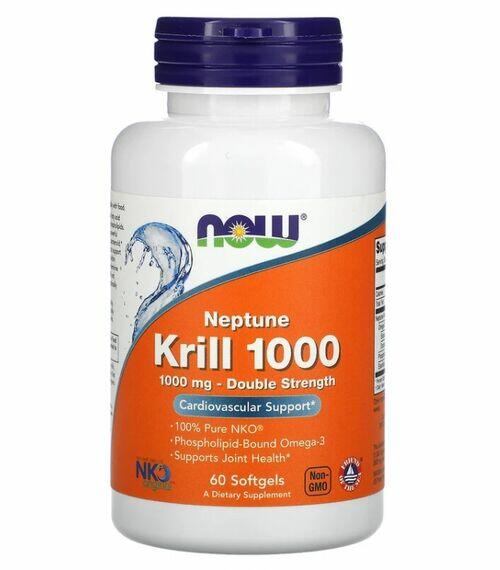 Óleo de Krill Neptune 1000 mg - Now Foods - 60 Softgels