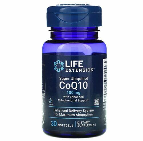 Super Ubiquinol Coq-10 100 mg - Life Extension - 30 softgels