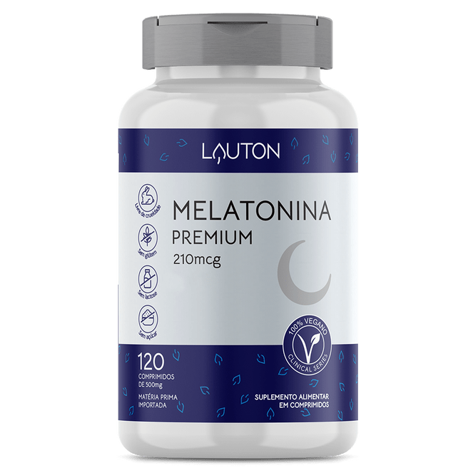Melatonina Premium 210mcg - Lauton Nutrition - 120 comprimidos