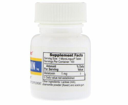 Melatonina 1 mg microlingual - Superior Source - 100 Tablets dissoluo instantnea