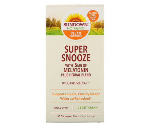 Melatonina 5 mg Super Snooze - Sundown Naturals - 90 Tablets
