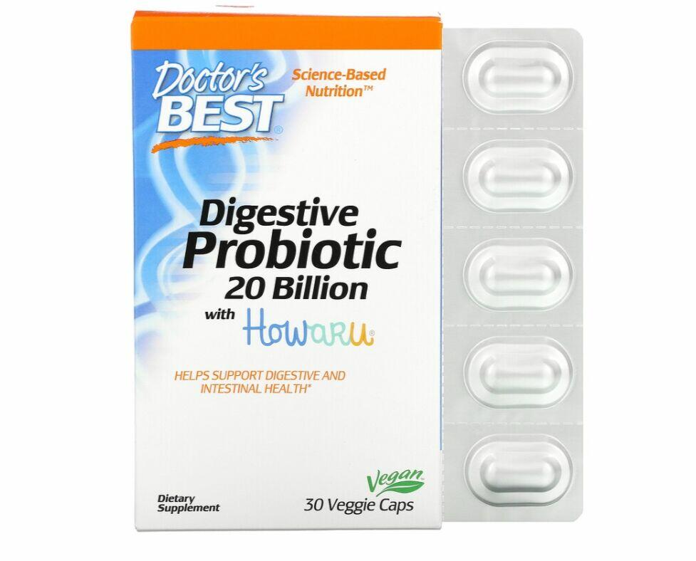 Probiótico 20 bilhoes de UFC - Doctor´s Best - 30 Cápsulas