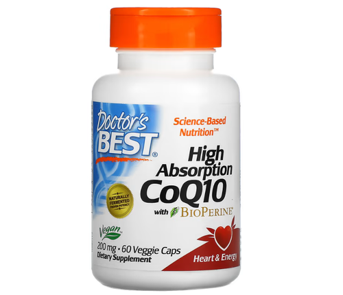 2 x Coenzima Q10 (CoQ10) 200 mg - Doctors Best - Total 120 Cpsulas