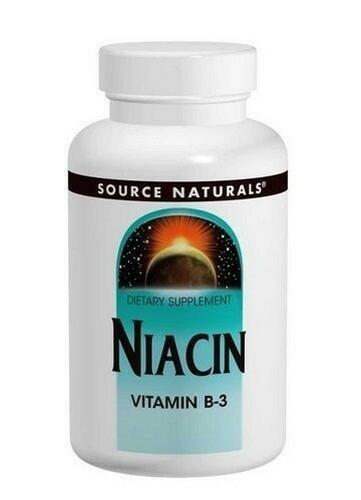 Niacina (vitamina B-3) 100 mg - Source Naturals - 250 tabletes