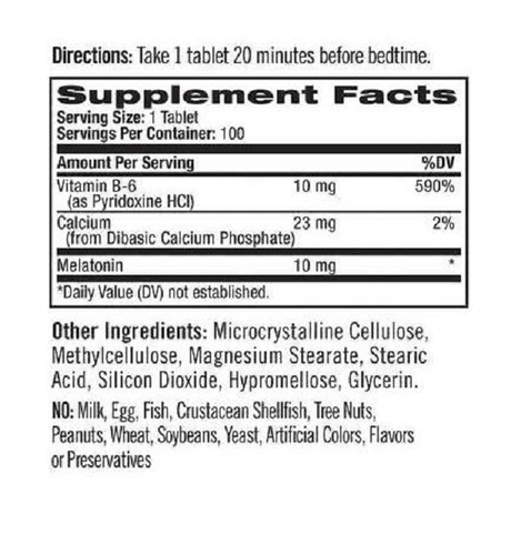 2 x Melatonina 10 mg Liberao Rpida e Gradual -  Natrol - Total 200 comprimidos