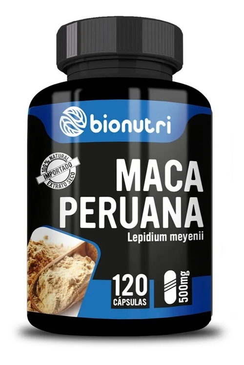 Maca Peruana 500 mg - Bionutri - 120 Cápsulas