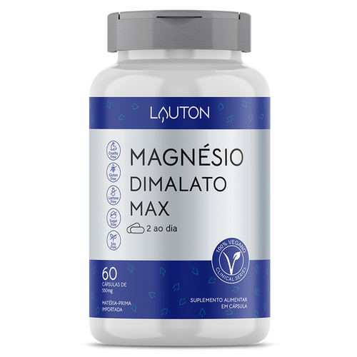 Magnésio Dimalato Max - Lauton Nutrition - 60 Cápsulas