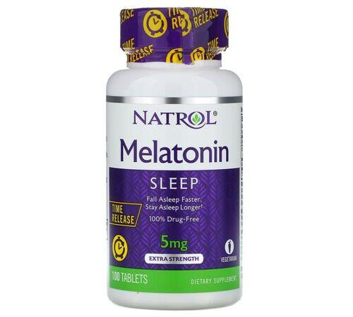 2 x Melatonina 5 mg Liberao Gradual -  Natrol - Total 200 comprimidos