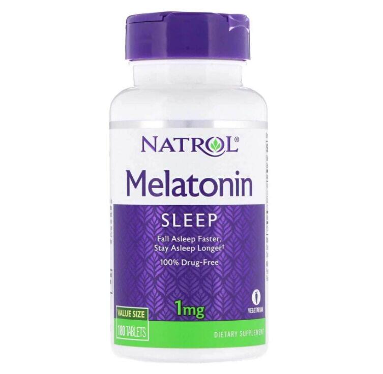 Melatonina 1 mg - Natrol - 180 comprimidos