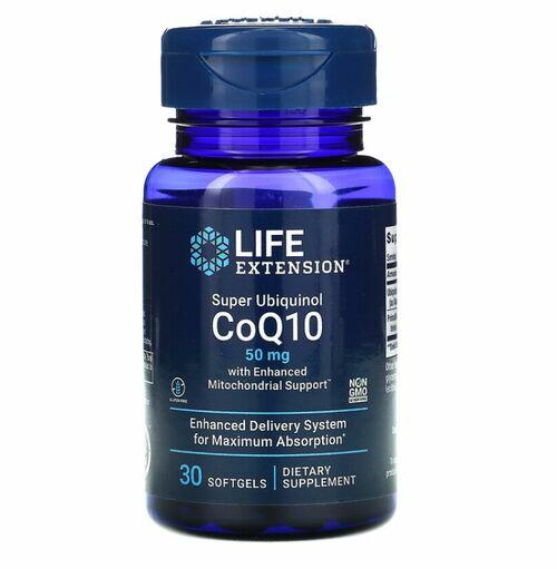 Super Ubiquinol Coq-10 50 mg - Life Extension - 30 softgels
