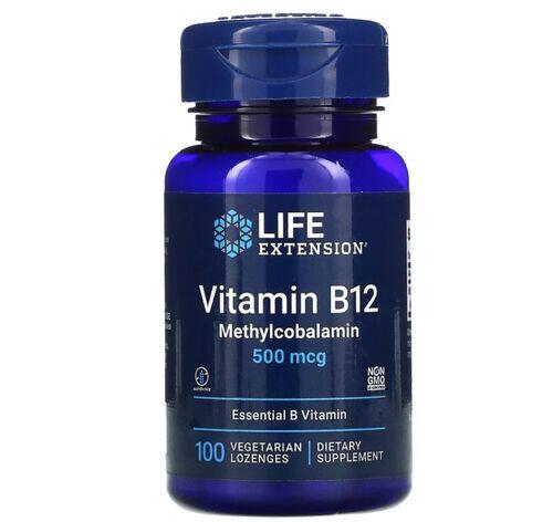 Vitamina B-12 500 mcg - Life Extension - 100 Pastilhas