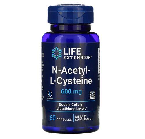 N-Acetyl-L-Cysteine (N-Acetil-L-Cistena) 600 mg - Life Extension - 60 Cpsulas