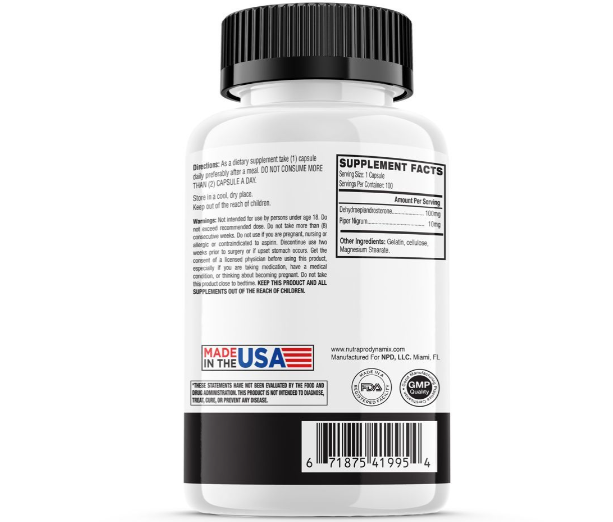 2 x Dhea - 100 mg - Nutra Pro - Total 200 Capsulas