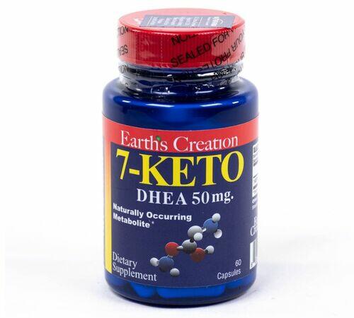7-Keto DHEA 50 mg - Earth´s Creation - 60 cápsulas