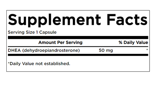 DHEA - 50 mg - Swanson - 120 Cápsulas