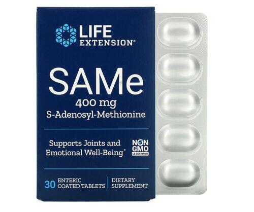 Same Adenosyl Methionine (SAME) 400 mg - Life Extension - 30 Tablets