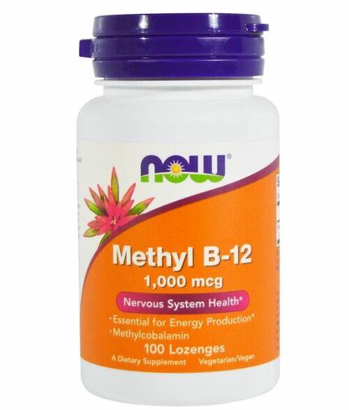 Metil B-12 - 1000 mcg - Now Foods - 100 Pastilhas