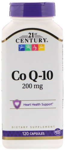 Coenzima Q10 (CoQ10) 200 mg  - 21st Century - 120 Cpsulas