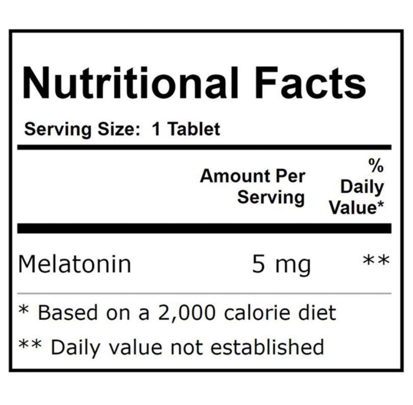 Melatonina 5 mg de liberação sustentada - Now Foods - 120 Tablets