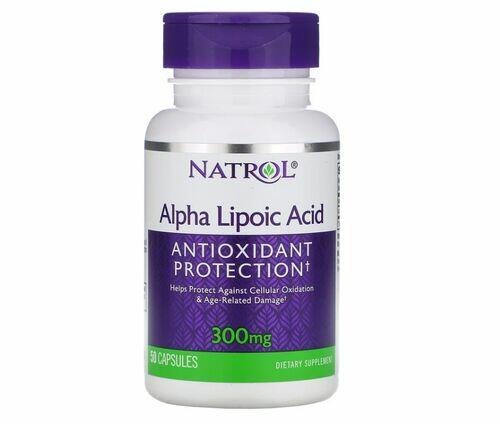 Ácido Alfa Lipóico (Alpha Lipoic Acid)  300 mg - Natrol - 50 cápsulas