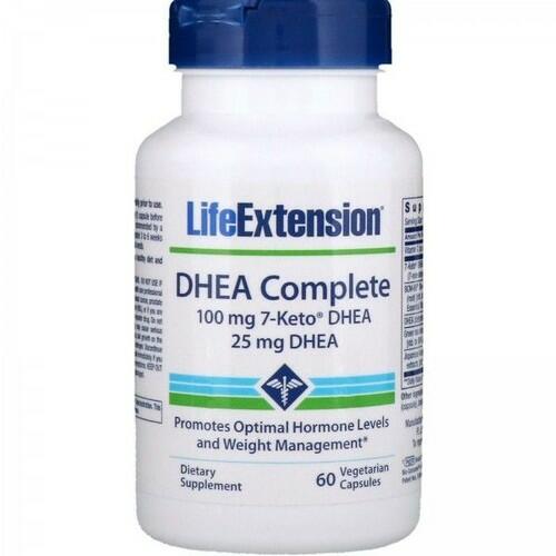 DHEA Complete Life Extension - 100 mg 7-keto Dhea + 25 mg Dhea - 60 Cápsulas