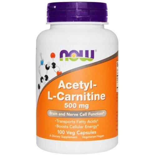 Acetil L-Carnitina 500 mg -  Now Foods  - 100 cpsulas