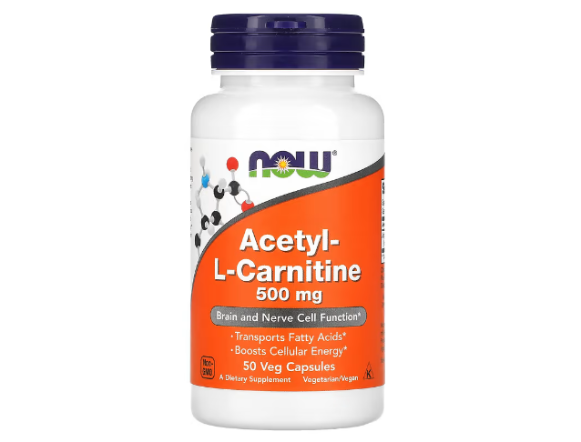 Acetil L-Carnitina 500 mg - Now Foods