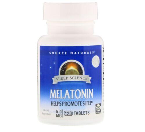 2 x Melatonina 5 mg - Source naturals - Total 240 Tablets