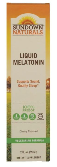 Melatonina líquida 1 mg  - Sundown Natural´s - 59 ml (hormônio do sono)
