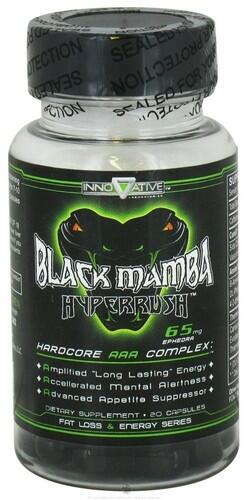 Black Mamba Hyperrush - I--ovative Labs -Termognico Poderoso - 90 Cpsulas