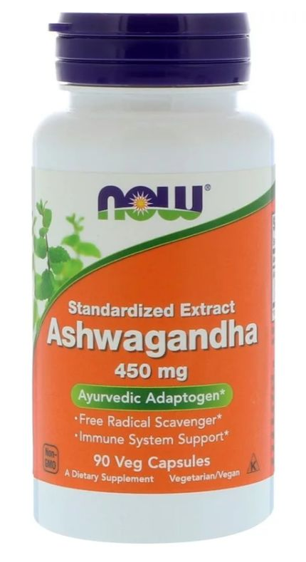 Extrato de Ashwagandha - Now Foods - 450 mg - 90 cápsulas