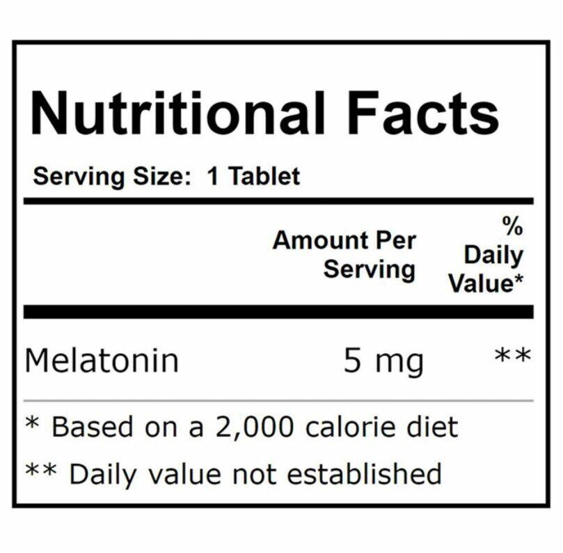 Melatonina - 5 mg de liberação sustentada - Now Foods - 120 Tablets