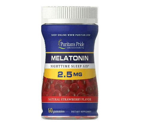 2 x Melatonina em gomas 2,5 mg - Puritans Pride - Total 120 gomas