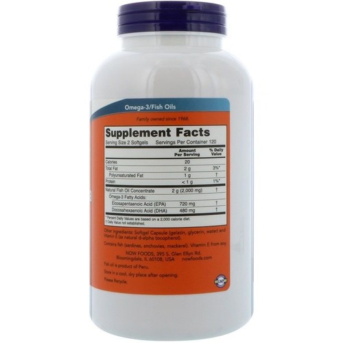 Super Ômega 3 EPA Now Foods 240 Softgels TudoVitaminas