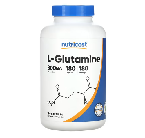 Glutamina - Nutricost - 180 Cpsulas