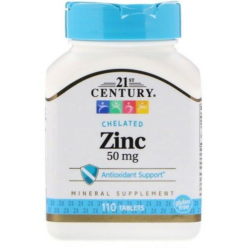 Zinco Quelato 50 mg - 21st century - 110 tablets