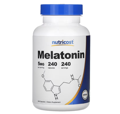 Melatonina - 5 mg - Nutricost - 240 Cápsulas